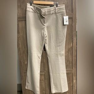 Maurices Dress Pants size 13/14 long boot cut, taupe